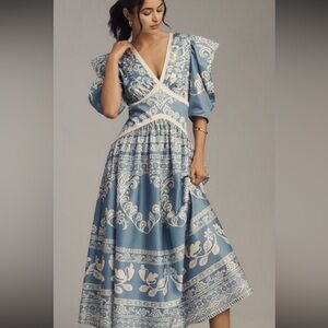 Farm Rio puff sleeve dress